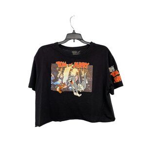 Tom and Jerry Cropped T-Shirt Juniors M Used